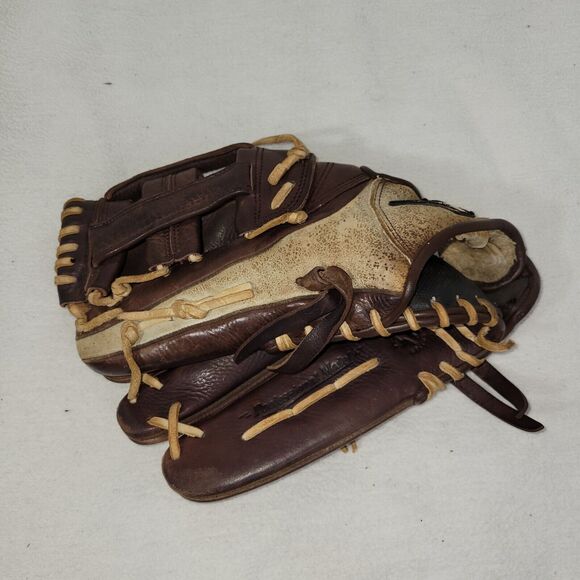 Mizuno Glove Baseball Brown Leather Softball Left Handed 12.5" Model GFN 1250B3 - Picture 3 of 14